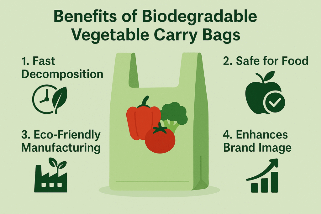 Key Benefits of Biodegradable Vegetable Carry Bags
